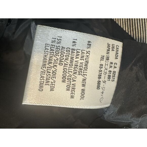 Escada Vintage Blazer Double Layer Collar Wool Silk Size 34 Made In Italy Unique - Picture 5 of 5